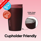 Owala Smoothsip Slider Insulated Stainless Steel 12 Ounces  Black Cherry