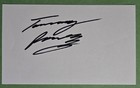 Tommy Ramone Legendary Punk Drummer   Producer Signed Auto 3x5   Ramones D  2014