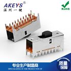 10pcs Ss-62f01 G3 6p2t 18pin Double Row Vertical Sliding Switch With 4 Fixed Pin