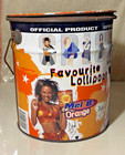 Spice Girls Lollipop Tin Bucket  7 5inches  1990s Chupa Chups Rare