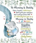 Personalized Hi Mommy And Daddy Blanket From Baby Bump  Gift For New First Mom