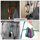New 10pcs Aluminum Carabiner D Shape Spring Clip Snap Key Hook Keychain Buckle