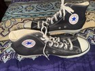 Vintage 1980s Converse Hi Tops Black Made In Usa Chucks Sneakers Mens Sz 11