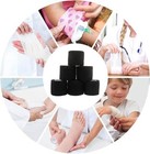 6 First Aid 2  X 5 Yds Self Adhesive Bandage Rolls Wrap Black Medical Wound Tape