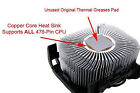 Intel Socket 478 Cooling Fan Cpu Computer Cooler Exhaust Fans W mounting Bracket