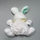Vintage 1988 Fisher Price Baby Puffalump White Bunny Rabbit Rattle Plush 1359