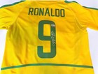 Ronaldo Signed Brazil Jersey Auto Beckett Bas Certified Brazil  9 Autograph
