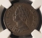 Great Britain George Ii 1754 Copper Farthing Ngc Xf45