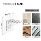 10 Pcs Plastic Shelf Support Peg  Clear Self Adhesive Bracket large Size 