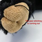 Wishpets Black Bear Brinda Hand Puppet Plush Stuffed Animal Toy 2006