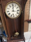 Antique Waterbury Victorian Wall Clock 8-day Timepiece Runs Great