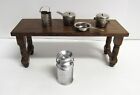 Vintage Lot Of 15 Miniature Dollhouse Furniture  9  And Accessories  6  - Vguc
