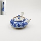                   -           mizukoshi Yosabei-zukuri  Antique Japanese  Blue   White Teapot  
