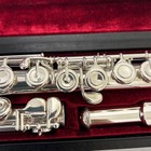 Yamaha Yfl-451 Flute Silver Professional Model Used With Hard Case  Soft Case