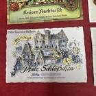 9 Vintage Bottle Label Wine Spirit Foreign 1950s 1960s Beer Bulk Lot