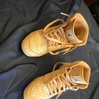 Nike Air Jordan 1 Low Youth Baseball Cleats Beige Black 6y