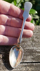 Set Of 6 - Antique Circa 1860 70 s Austrian 800 Fine Silver Demitasse Spoon s