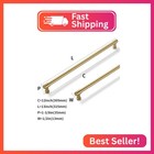 Zauyx Solid Heavy Duty Jasper Pulls 5 Pack Brushed Brushed Gold Cabinet Pulls 12