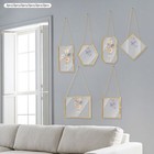 12pcs Brass Glass Frames  Wall Hanging Glass Frames For Pressed Flowers