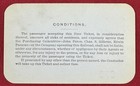 1887 Quincy Missouri   Pacific Railroad Annual Cardstock Pass - Very Ornate