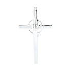  925 Sterling Silver Holy Spirit Cross Medal Pendant Necklace  18  Chain W  Box