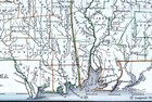 1835 Bradford Map Mississippi   Alabama Mobile Montgomery Jackson Natchez Ms