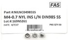  50  M4 X 0 7 Stainless Steel Din985 Metric Nylon Insert Lock Nuts 4mm A2  50 
