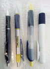 Lot 4 Metal  Plastic Pharmaceutical Drug Rep Pens Medical  Collectibles  New Ink