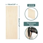 Balsa Wood Sheets 1 8  Inch Thick 12  X 4  Unfinished Wooden Board By 5 Pack