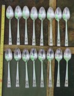      Set Of 16 Nice Vtg 1936 Coronation Silverplated Teaspoons  Tea      Spoons 