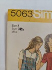 Mini Smock Dress Top 8 Simplicity 5063 Sewing Pattern Cut Vtg 70s Pockets A Line