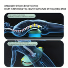 Electric Lumbar Massager With Heat Adjustable Intensity Back Stretcher Device 