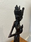 Vintage Wooden Carved Balinese Dewi Sri Rice Goddess Figurine