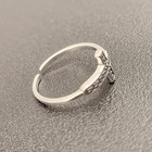 925 New Sterling Silver Toe Ring Cross 7mm