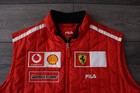 Scuderia Ferrari Fila Formula 1 Red Gilet Jacket Vest Size L Mens   Collectable