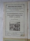 4 Rare Vintage German Language Booklets-meereskunde