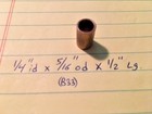 Oilite Bushing Bronze 1 4 Id X 5 16 Od X 1 2 Long Bearing Brass Sleeve Bush B33
