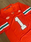 2026 27 Ncaa Malachi Toney Miami Hurricanes Football Jersey Orange  1 Men s Size