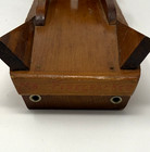 Hand Made Wooden Boat Model Ship Decor  Brown
