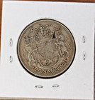 1941 Canadian Half Dollar Silver Coin King George 50 Cent Piece