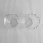 Lot Of 2 Riedel Clear Glass Stemless Wine Glasses Cabernet merlot 5  Tall