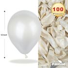 Pmland 100 Pieces Pearl White Latex Party Balloons 12 Inches
