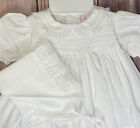 Nwt Petit Ami White Smocked Lace 3pc Dress Preemie Premie Baby Girls Bonnet 00