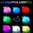 Baby Bath Toys Whale Sprinkler Light Up Rechargeable Water Toy 1-3 Years