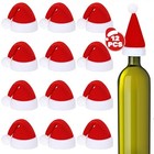 Mini Santa Hats  Velvet Christmas Hats Bulk  2 75  X 4 3  Tiny Santa Hat 12 Pcs