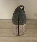 Antique Water Buoy Wood With Leather Strap Approx  11    X 5    Vintage