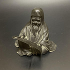 Jurojin God Bronze Statue 7 4 Inch Japan Vintage Old Metal Figurine Figure Art