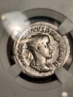 Gordian Iii Ancient Roman Silver Coin 240 Ad Ar Double Denarius F Hi Detail Mr    