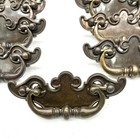 Batwing Metal Drawer Pulls Handles Ball Drop Dresser Lot Of 11 Vintage 5   