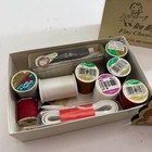Vintage Sewing Circle Needle Book W  Thread   Tin Box Mixed Variety Lot Set